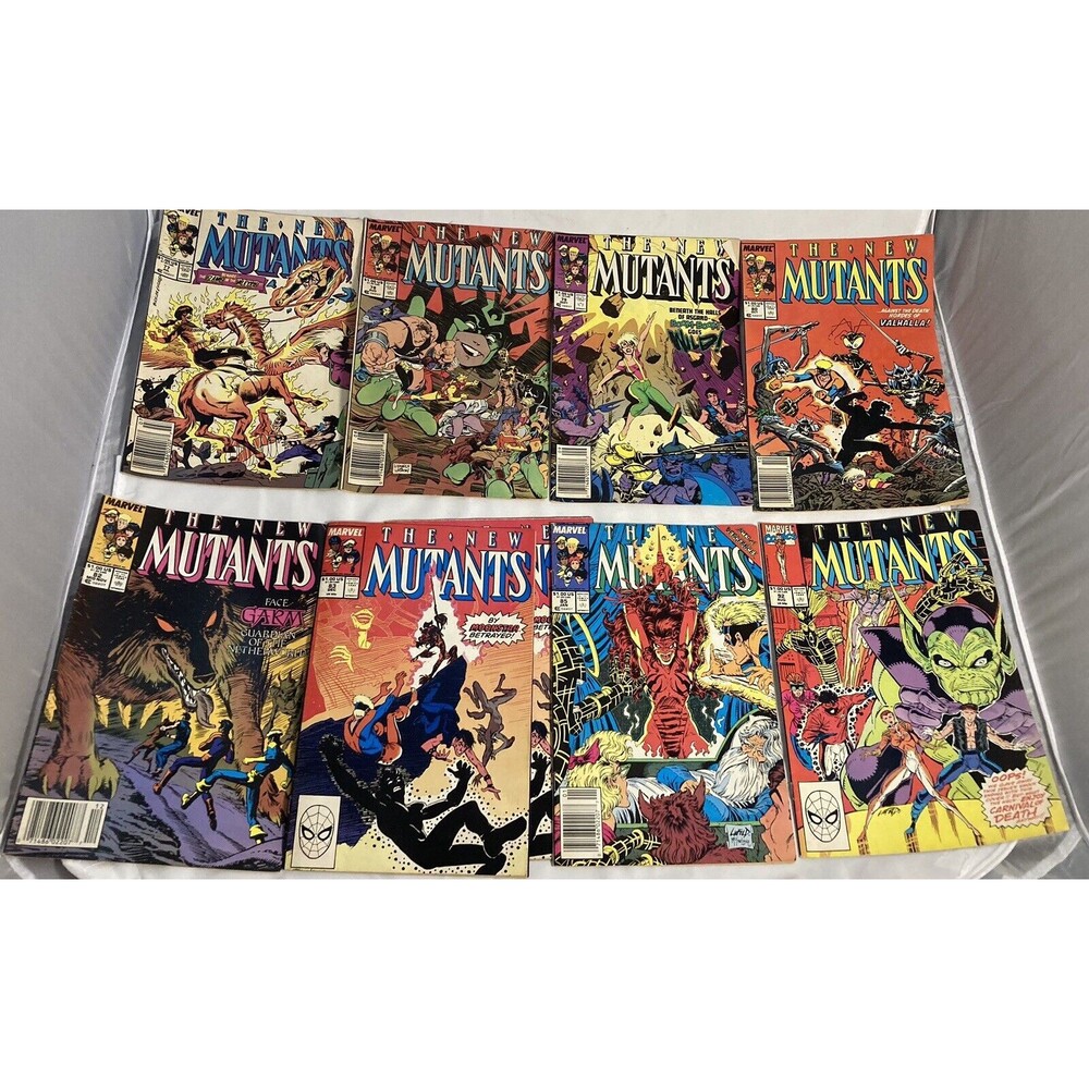 Lot Of 9 Marvel New Mutants classic X-Men Comic Books